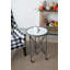 Table d'appoint avec plateau en verre lisse