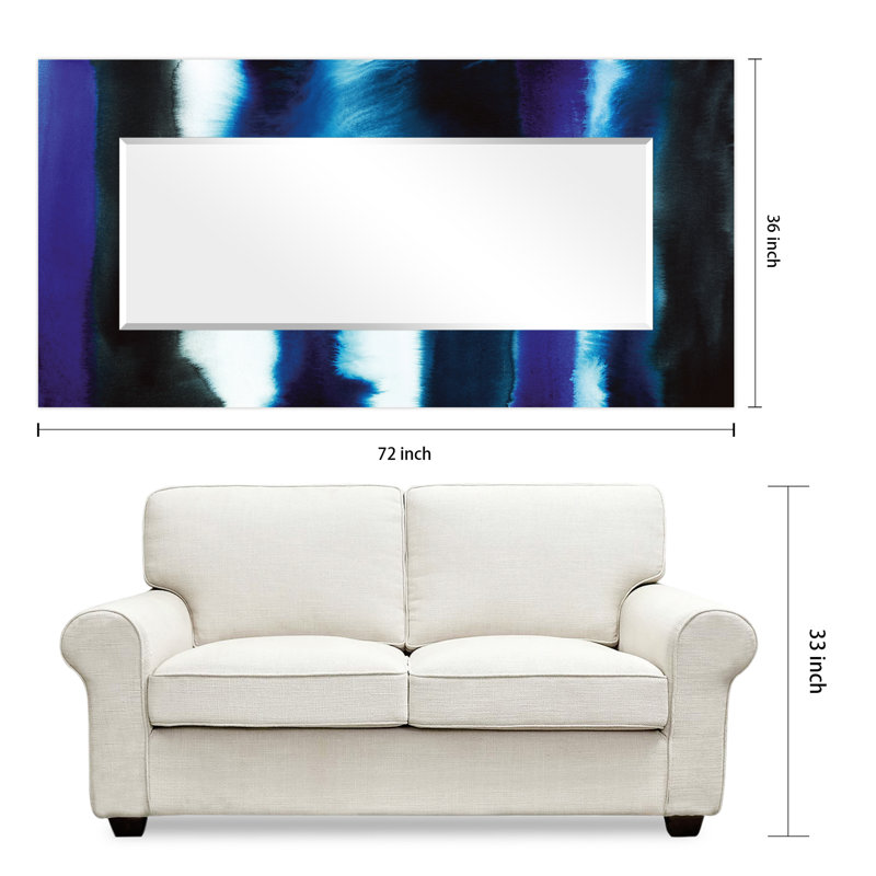 Kellar Glass Rectangle Mirror, 36" x 72"
