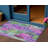 3' X 5' Green Village Houses Washable Indoor Outdoor Area Rug
