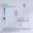 67" x 32"  Whirlpool/Air Bubble Freestanding Soaking Double Ended Bathtub with Faucet