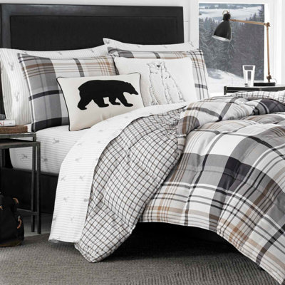Wildflower Plaid Reversible Comforter Set