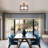 4 - Light Square / Rectangle Semi-Flush Mount