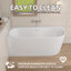 Baignoire de trempage d'angle autoportante en acrylique 59 "X 30"