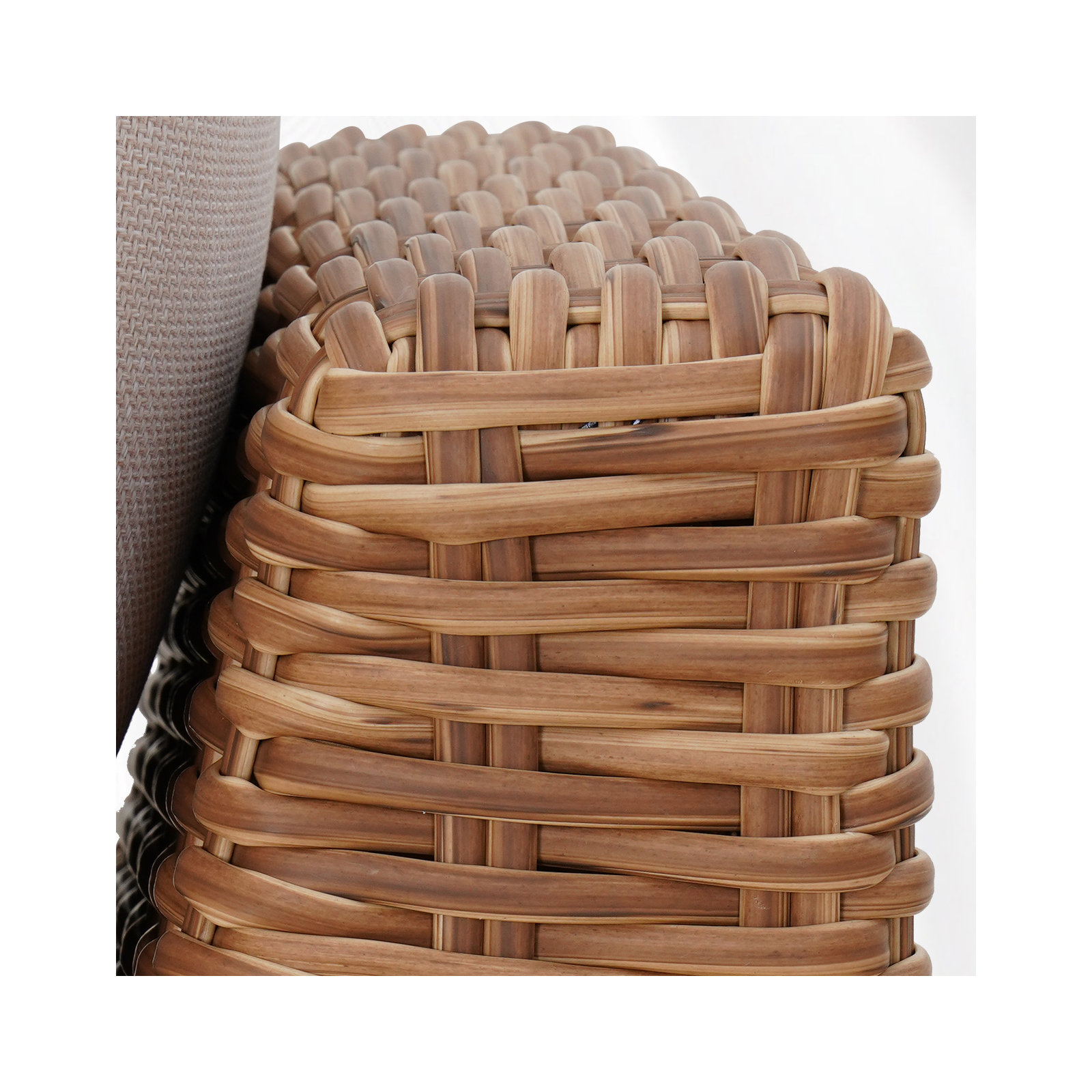 Windsor Aluminum Rattan Armless  Loveseat