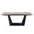 Metal Base Dining Table