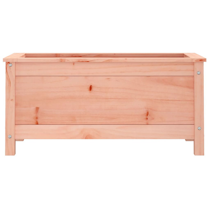 Blaguna Wood Pot Planter, Brown, Douglas, 39cm H x 82.5cm W x 40cm D
