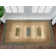 Kehr Modern Border Flat-Weave Brown Rug Perfect for High-Traffic Areas