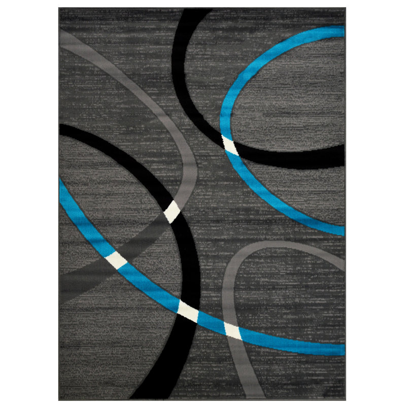 Afia Abstract Indoor Rug, Rectangle 5'2" x 7'1"