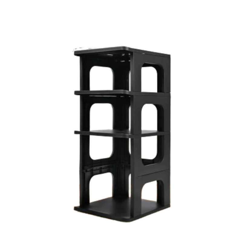 4-tier Narrow Shoe Rack Organizer, Stackable Vertical Shelf