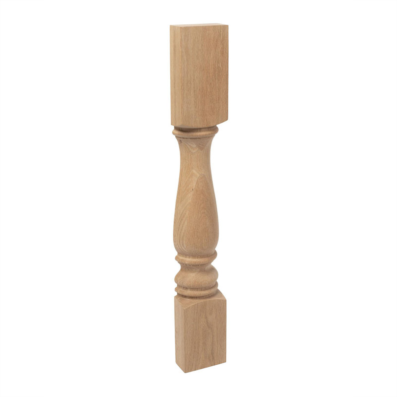 Pieds hauts et demi-ronds, Oak, 1 Pack