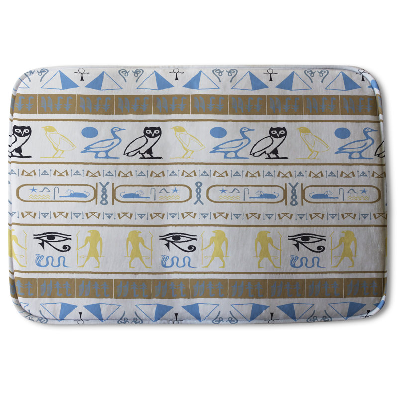 Heine Non-Slip Bath Rug, Ancient Egyptian 2