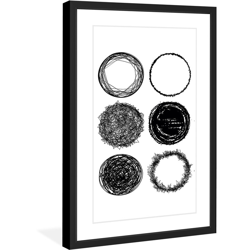 Six anneaux - Cadre photo, impression sur papier, H 24 po x l 16 po x P 1,5 po