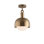 1 - Light Semi Flush Mount