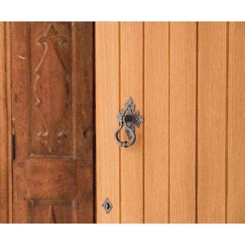 Diamond Bathroom Thumbturn Door Accessory, Pewter Patina