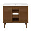 Meuble-lavabo autoportant de 36 po en chêne brun avec comptoir Bron-121538968-105680447-105680444