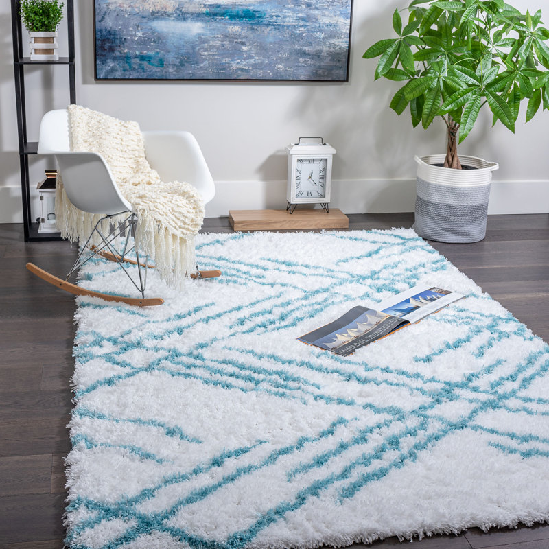 Tapis à poils longs Ker, Rectangle 3 pi 11 po x 5 pi 7 po
