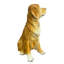 Figurines d'animaux en résine, statues Golden Retriever, pour le salon, le patio extérieur et la décoration de jardin.