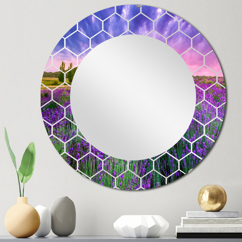 Miroir mural Glorious Sunset Over Blossoming, 24 po x 24 po