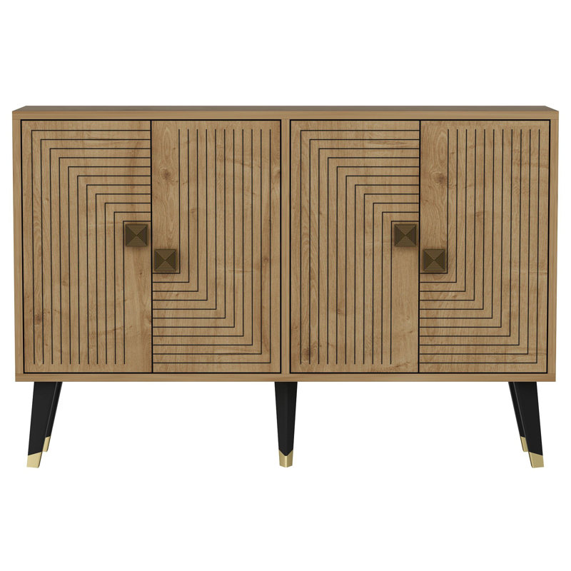 Console, Sapphire Oak/Gold