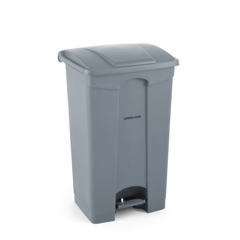Plastic Step On Kitchen Trash Can, 68 L