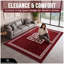 Rectangle Geometric Shapes Washable Area Rug-437283346-437283356