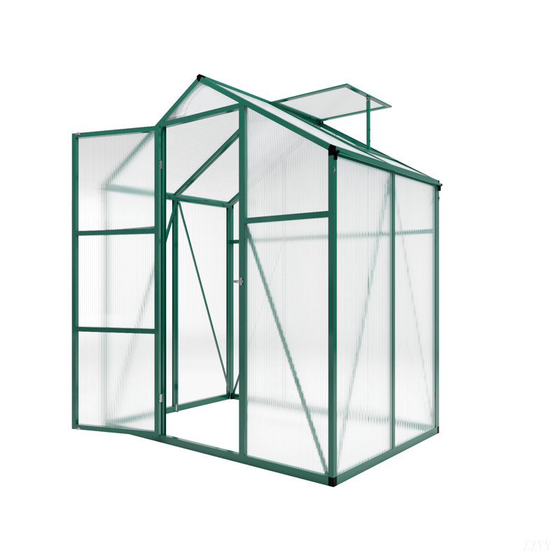 Newly Marketed Gain Height Windproof Aluminum Greenhouse Polycarbonate Greenhouse  Heavy Duty Walk-In Greenhouses For Outdoor Backyard In All Season