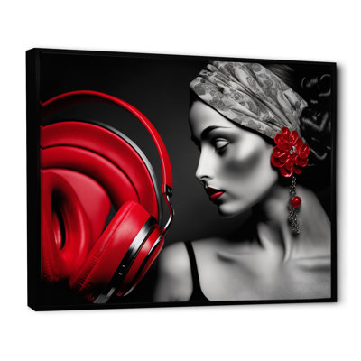 Morison " Vintage Elegance In Black And Red VII "