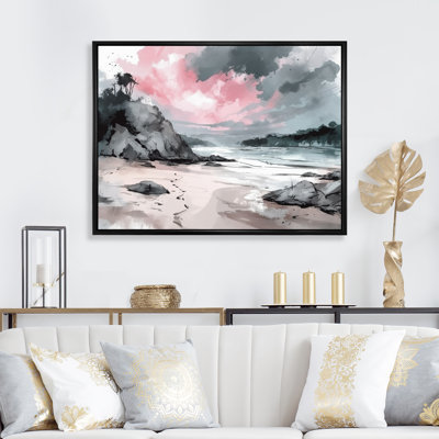 «Ocean's Embrace II», reproduction sur toile encadrée