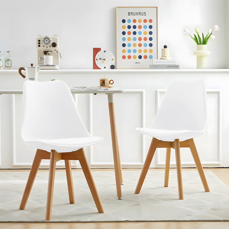 Nero Upholstered Dining Chair, White, 2