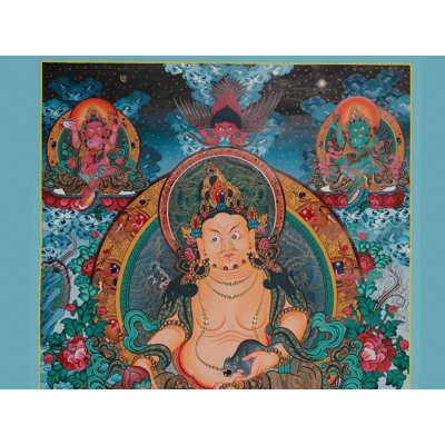 White Tara Buddhist Goddess Wall Art – Handmade Tibetan Thangka Painting with 24-Karat Gold Accents, Large Healing & Longevity Meditation Décor 39"H x 30"W