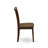 5 Piece Kitchen Table Set for 4 Includes a Dining Table and 4 Linen Fabric Dining Room Chairs, Mahogany-316445451-383115638