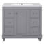 Ensemble de meuble-lavabo avec lavabo en céramique-850395776