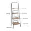 Tall 4 Level Living Room Steel Frame Ladder Bookcase and Office Display Shelf 60cm-25519633