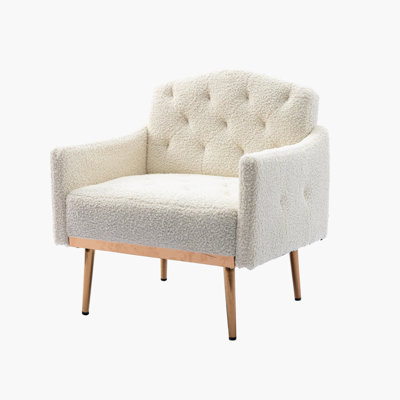 31.1 inches Wide Tufted Velvet Armchair -  House of HamptonÂ®, 79BC80A9C1CC4411B71C5D0268B89171