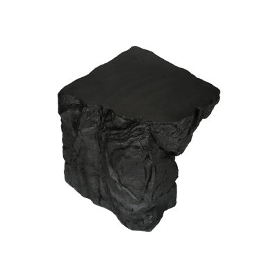 Side Table | Magnesium Oxide | Black | 24.75" L × 22.25" W × 22.25" H