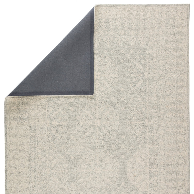 Tapis oriental gris touffeté à la main Pfeifer, Rectangle de 10 pi x 14 pi