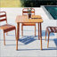 Table d'extérieur carrée imperméable Sera, idéale pour la cour, le balcon et les repas en plein air avec un design américain-941596327