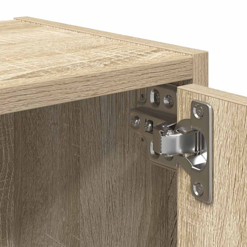 Shanetra 40cm W Bookcase, Sonoma Oak, (4 Shelves) 102cmH x 40cmW x 24cmD