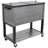 Permasteel 80-Qt Outdoor Rolling Patio Cooler on Wheels Woodgrain Style-50365399