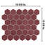 Tribeca 2" Hex Glossy 11-1/8 " x 12-5/8 " Porcelain Mosaic Floor & Wall Tile-1189130997