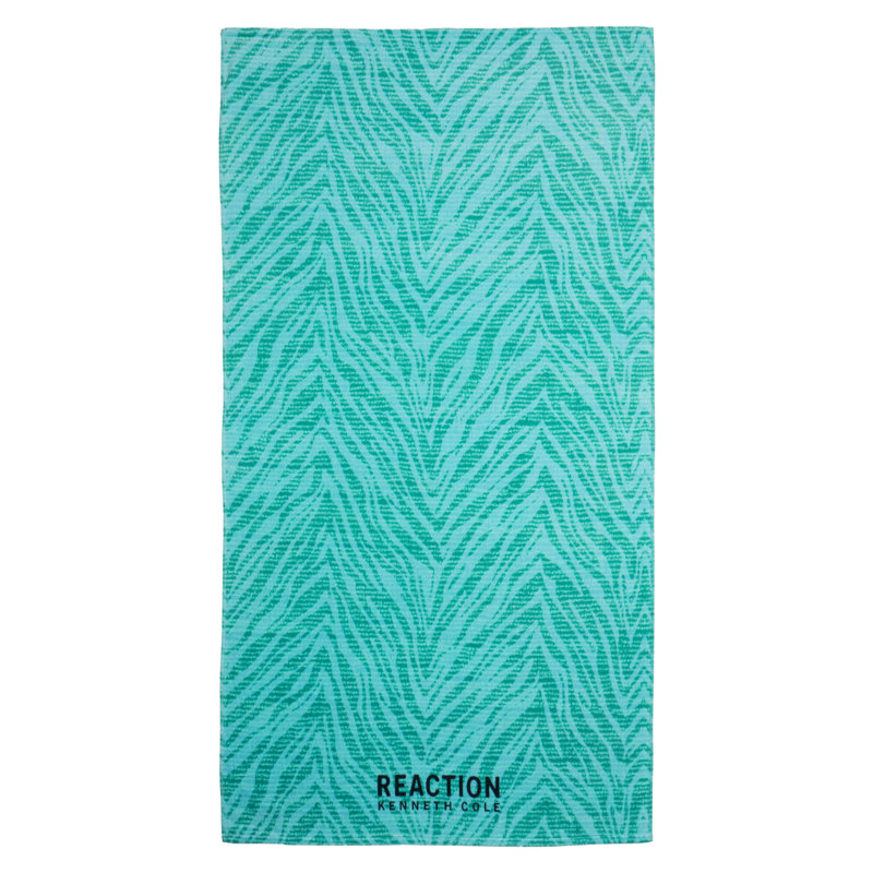Serviette de plage 100% coton texturée Zebra