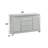 Alaia Glam 3-Drawer Server with Sparkling Rhinestones Trim in Platinum