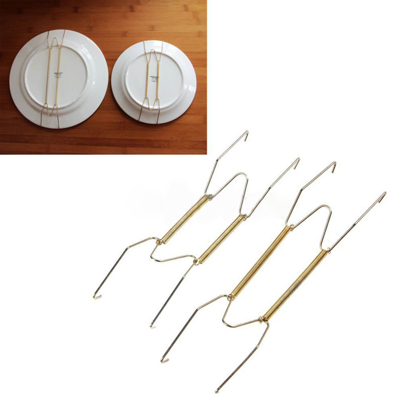 Porte-assiettes en acier inoxydable anti-rouille démontable, H 2,95 po x l 2,52 po x P 0,91 po