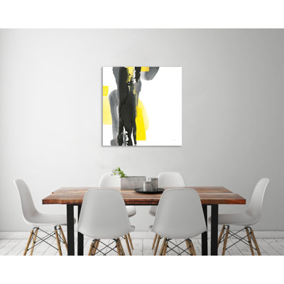 «Black and Yellow II V2», toile tendue par Chris Paschke