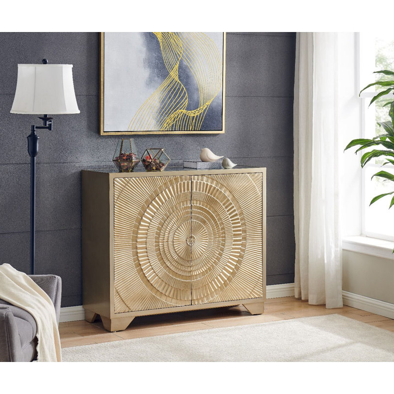 Maye 120cm Sideboard, Gold