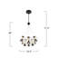 Lustre sphérique à DEL 8 lumières Arlo