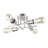 Nebraska 4 Light 18" Sputnik Modern Linear Semi Flush Mount-31798698