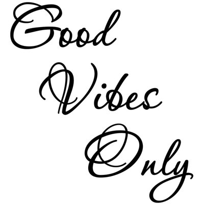 Text & Numbers Wall Decal