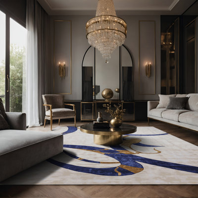 Tapis gris soyeux et moelleux