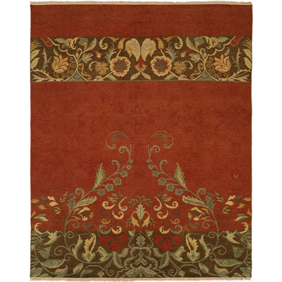 Wool Floral Area Rug